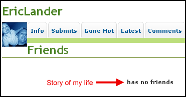 Eric Lander has no friends.