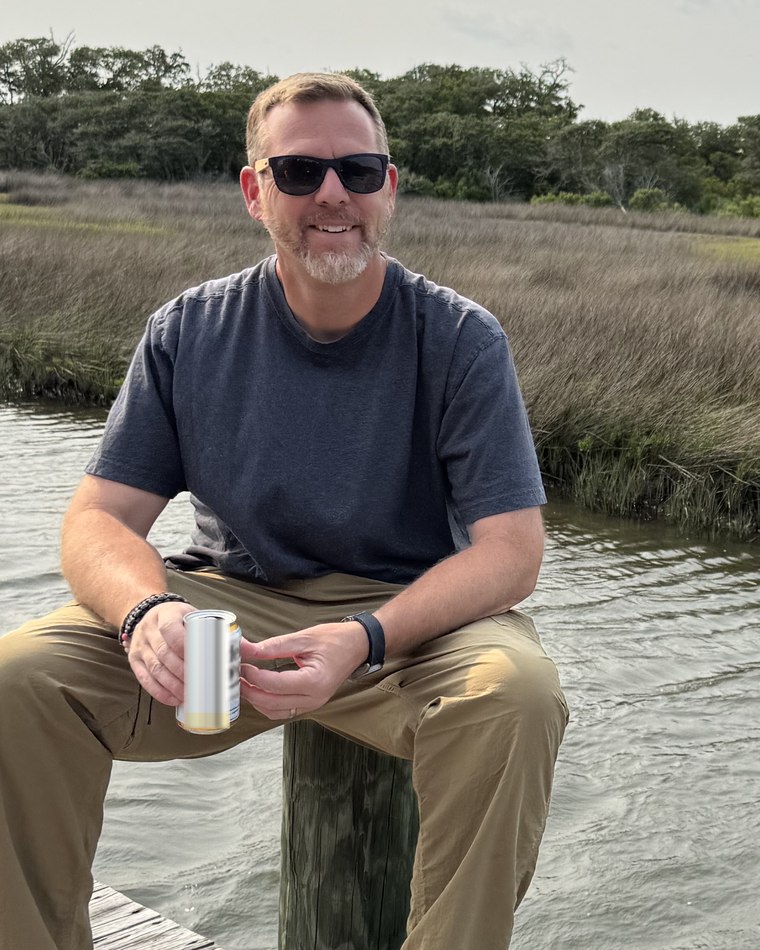 Eric Lander on the North Carolina coast.