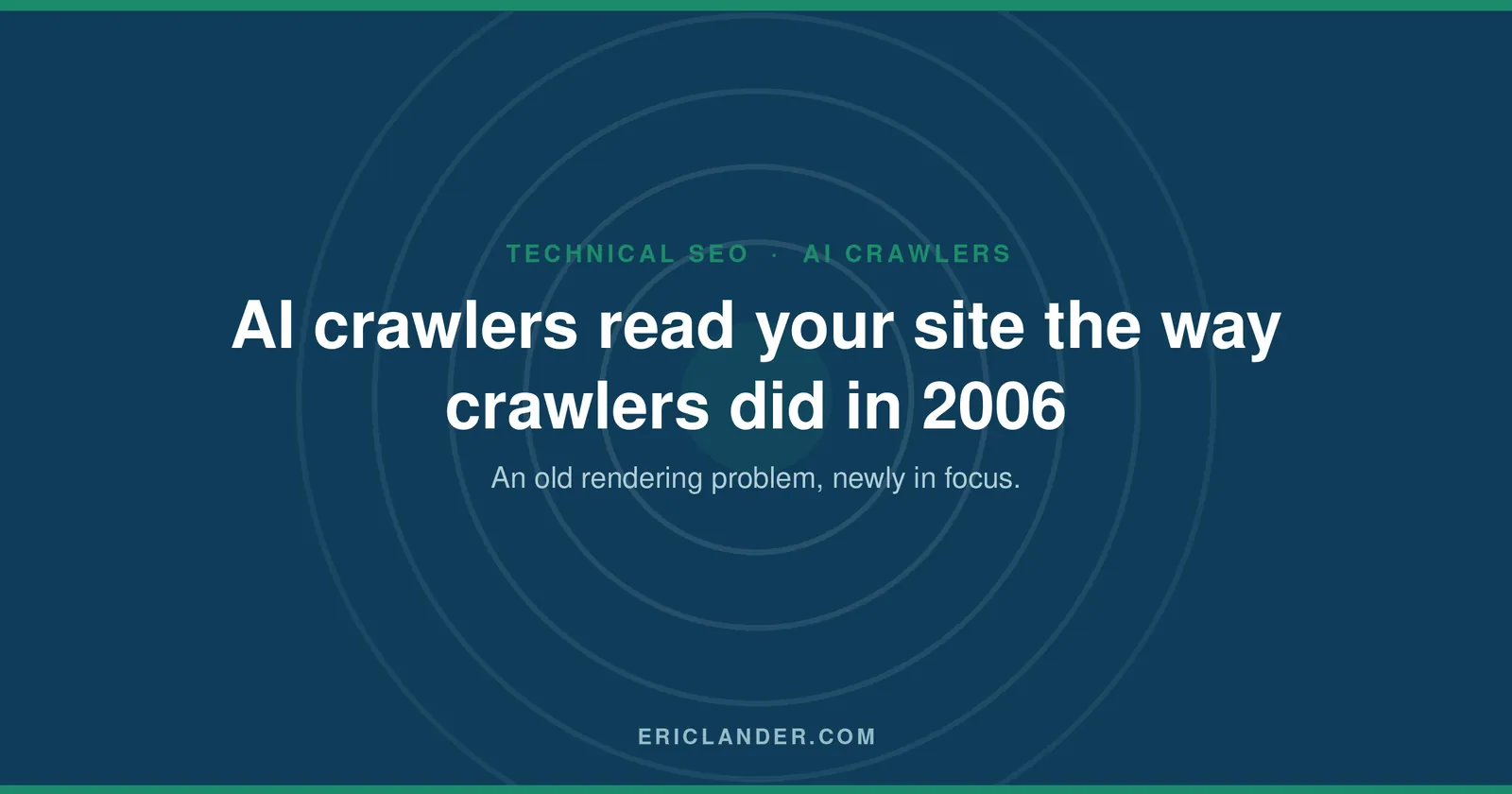 Invisible in AI Answers? Google Fixed This for Search. AI Crawlers Haven't Caught Up.